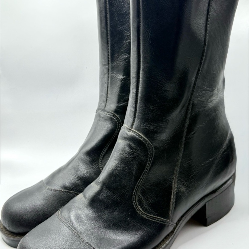 Vulcan Black Leather Military Combat Boots Men’s Size 10D Tactical Durable